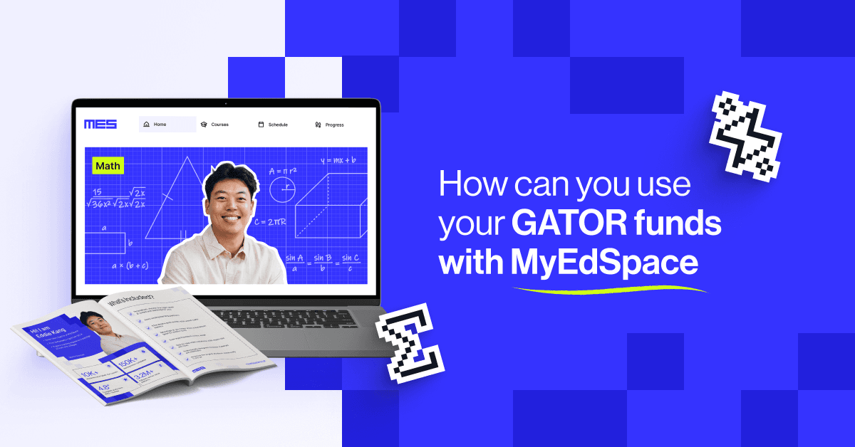 How can you use your GATOR funds with MyEdSpace — live online math classes with expert teachers