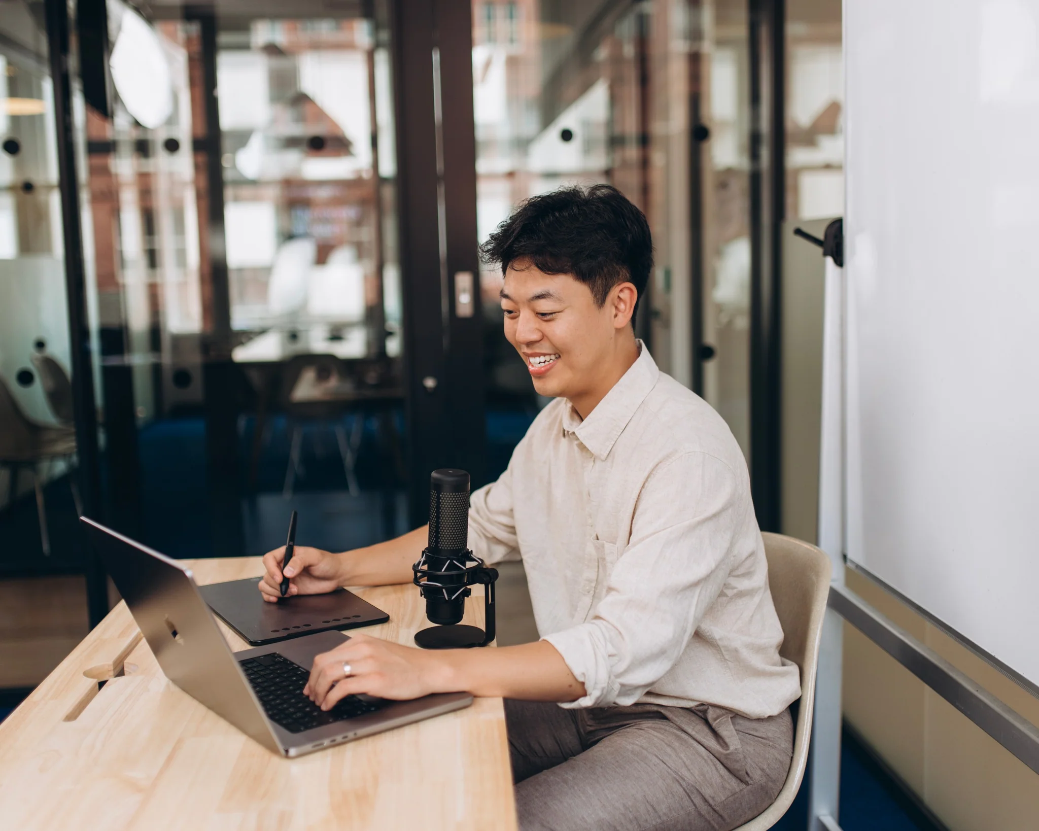 Student studying with MyEdSpace