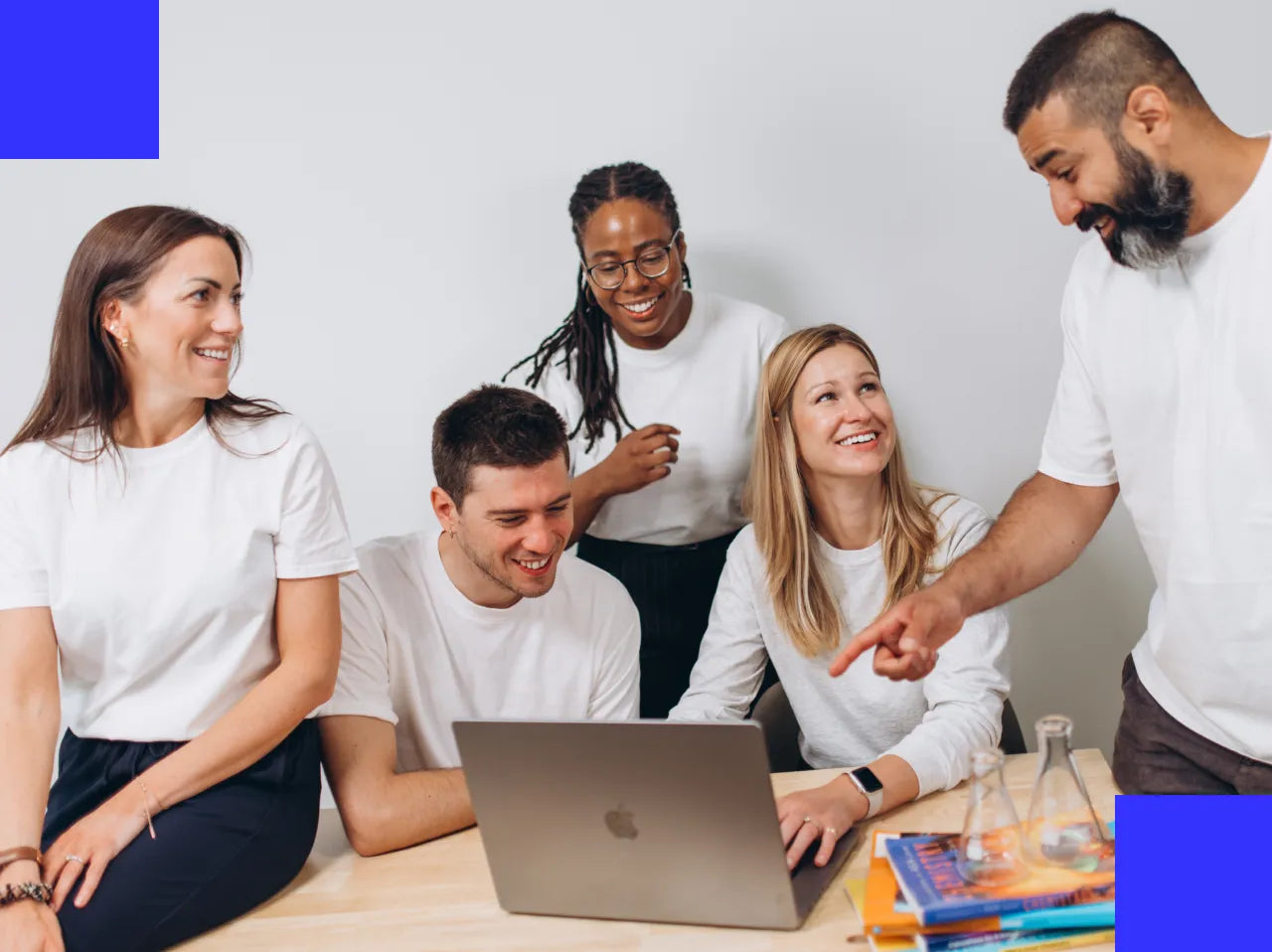 Student studying with laptop
